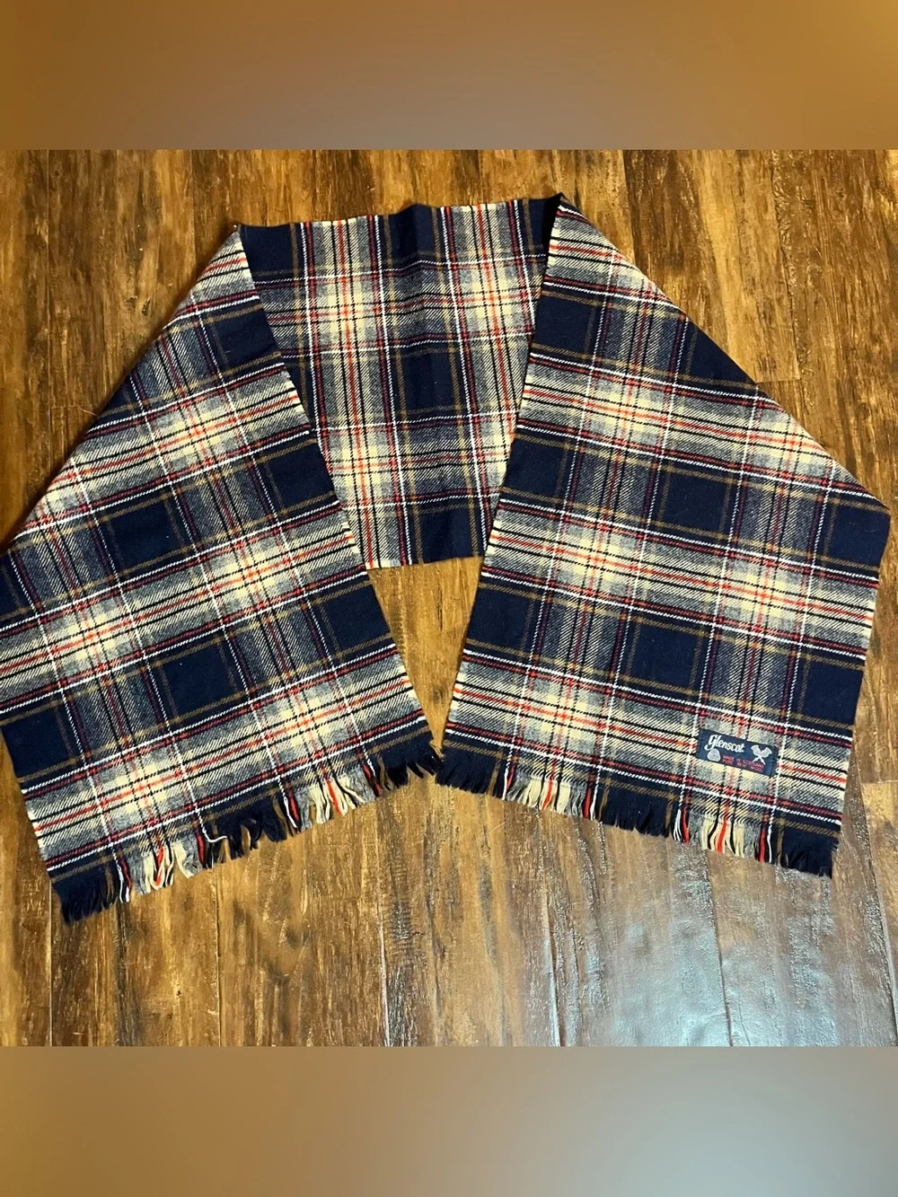 Glenscot Wool plaid Scarf made in Scotland